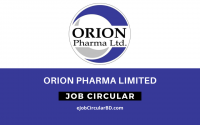 Orion Pharma Job Circular