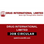 Drug International Limited job circular