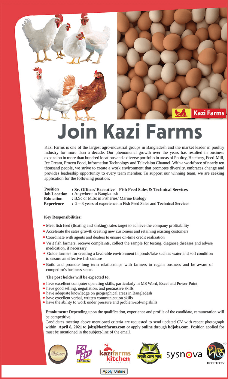Kazi Farms Limited Job Circular-2