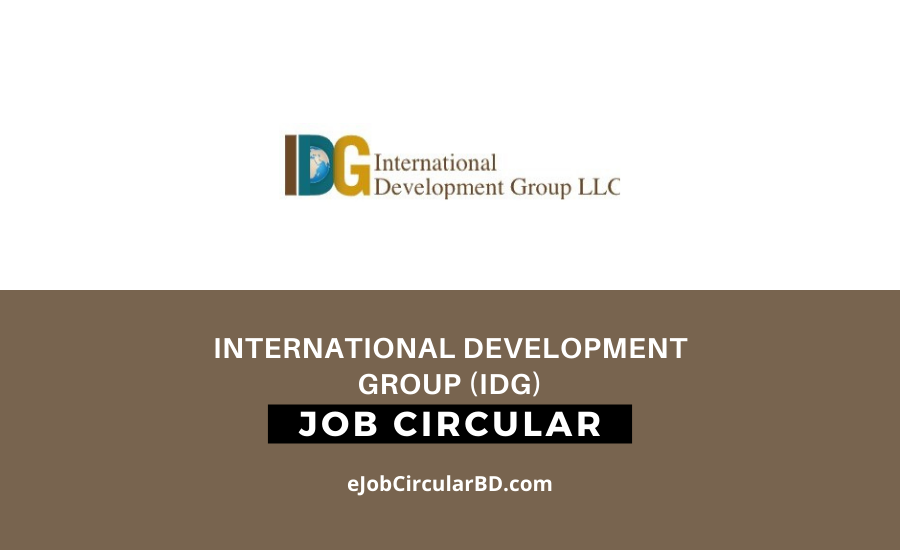 International Development Group (IDG) Job