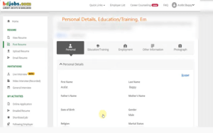 bdjobs personal details 