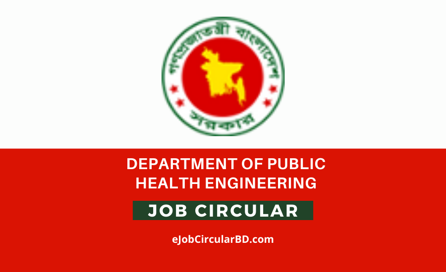 Department of Public Health Engineering DPHE Job Circular 2022