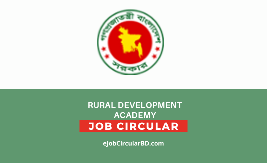 Rural Development Academy RDA Job Circular 2022